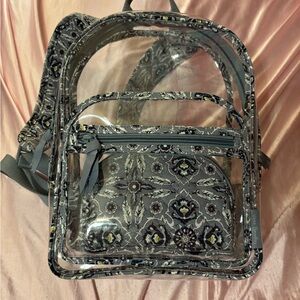 Vera Bradley Clear Backpack Stadium Approved Transparent Bag